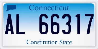 CT license plate AL66317