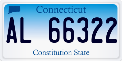CT license plate AL66322
