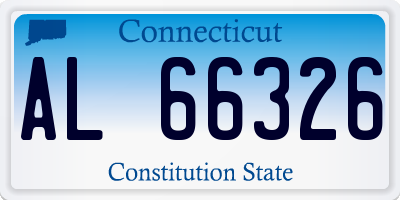 CT license plate AL66326