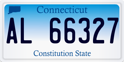 CT license plate AL66327