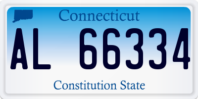 CT license plate AL66334