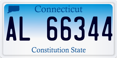 CT license plate AL66344