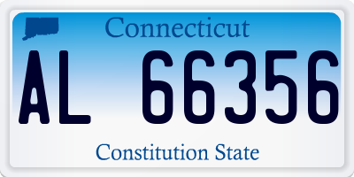 CT license plate AL66356