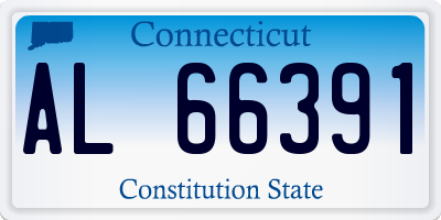 CT license plate AL66391