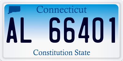 CT license plate AL66401
