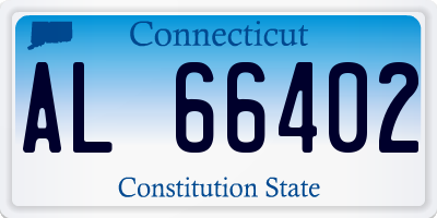 CT license plate AL66402