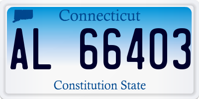CT license plate AL66403