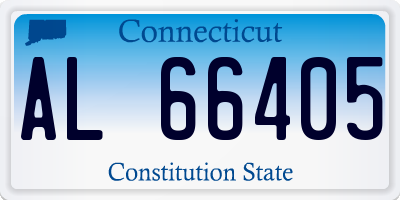 CT license plate AL66405