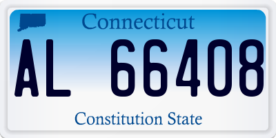 CT license plate AL66408