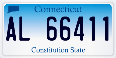 CT license plate AL66411