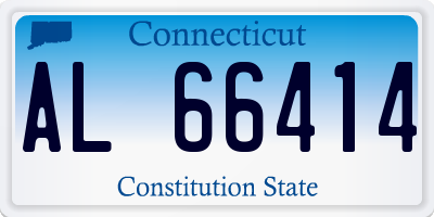 CT license plate AL66414