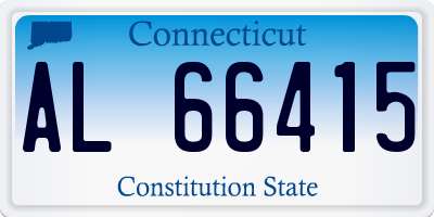 CT license plate AL66415