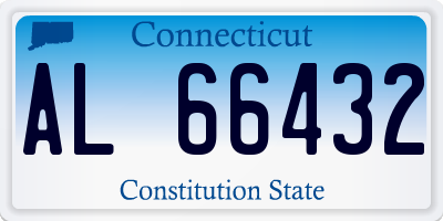 CT license plate AL66432