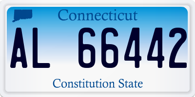 CT license plate AL66442