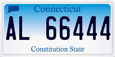 CT license plate AL66444