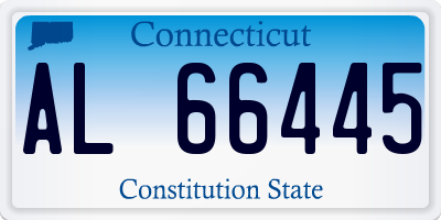 CT license plate AL66445
