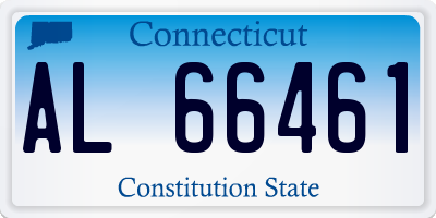 CT license plate AL66461