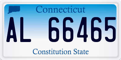 CT license plate AL66465