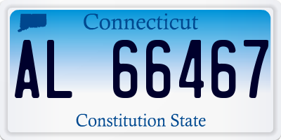 CT license plate AL66467