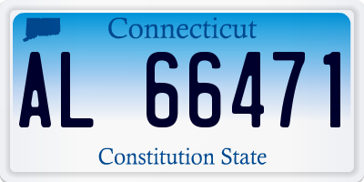 CT license plate AL66471