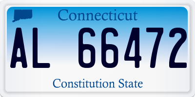 CT license plate AL66472