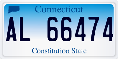 CT license plate AL66474