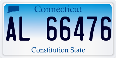CT license plate AL66476