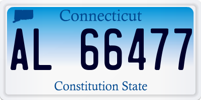 CT license plate AL66477