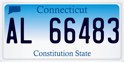 CT license plate AL66483