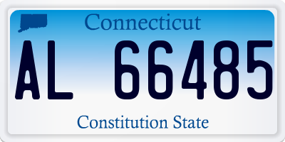 CT license plate AL66485