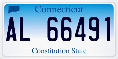 CT license plate AL66491