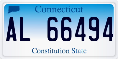 CT license plate AL66494