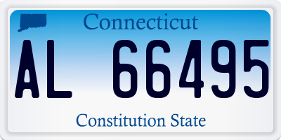CT license plate AL66495