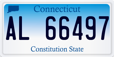 CT license plate AL66497