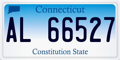 CT license plate AL66527
