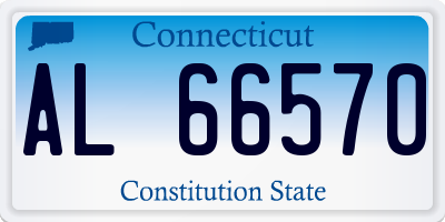 CT license plate AL66570