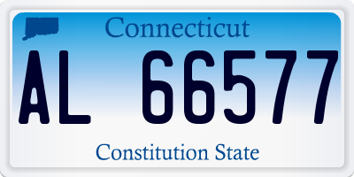 CT license plate AL66577