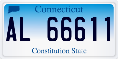 CT license plate AL66611