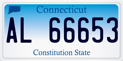 CT license plate AL66653