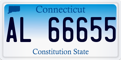 CT license plate AL66655