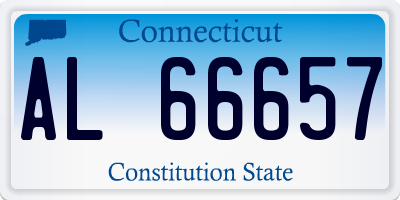 CT license plate AL66657