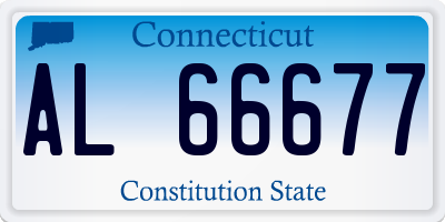 CT license plate AL66677