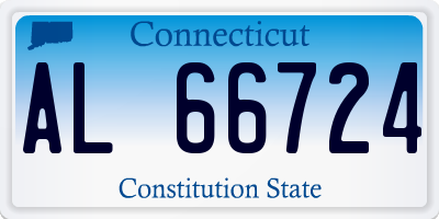 CT license plate AL66724