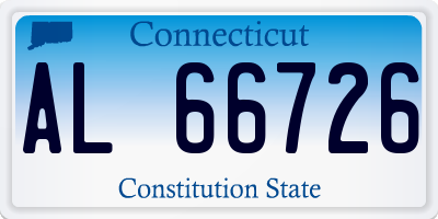 CT license plate AL66726
