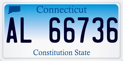 CT license plate AL66736