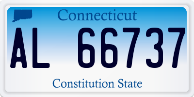 CT license plate AL66737