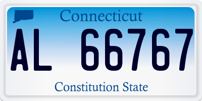 CT license plate AL66767