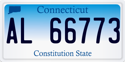 CT license plate AL66773