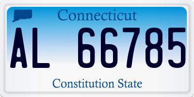 CT license plate AL66785
