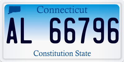 CT license plate AL66796